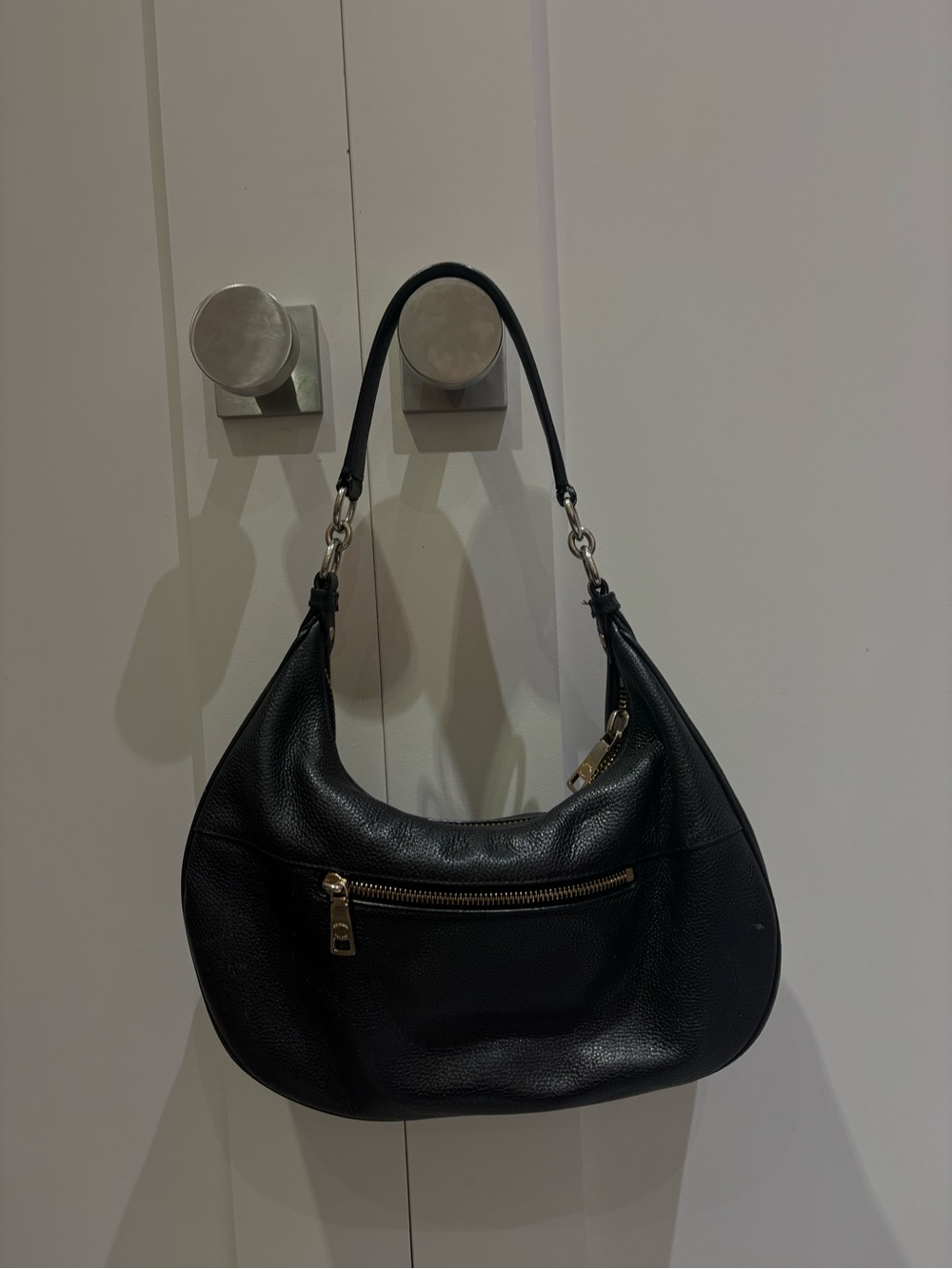 Coach Harley East/West Hobo Black Pebbled Leather F38250 - Picture 2 of 4